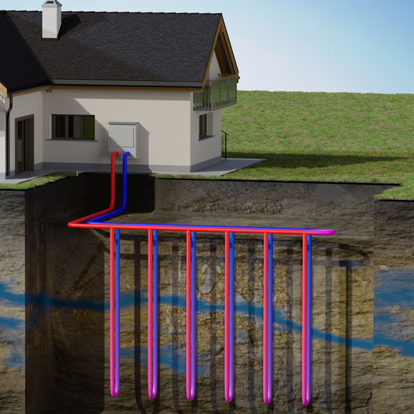 vertical geothermal system